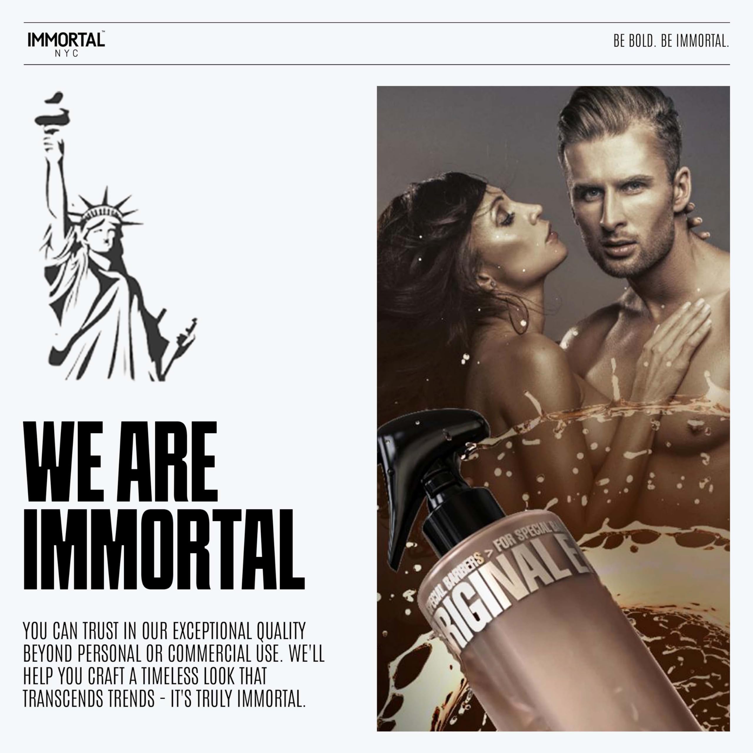 Immortal NYC Reserve 02, After Shave Spray Premier Men's Cologne, 17 oz - Exclusive Barbers - Softens Skin - Refreshes/disinfects and Relieves Face and Skin - Moisturizing Formula After Shaving thumbnail 8