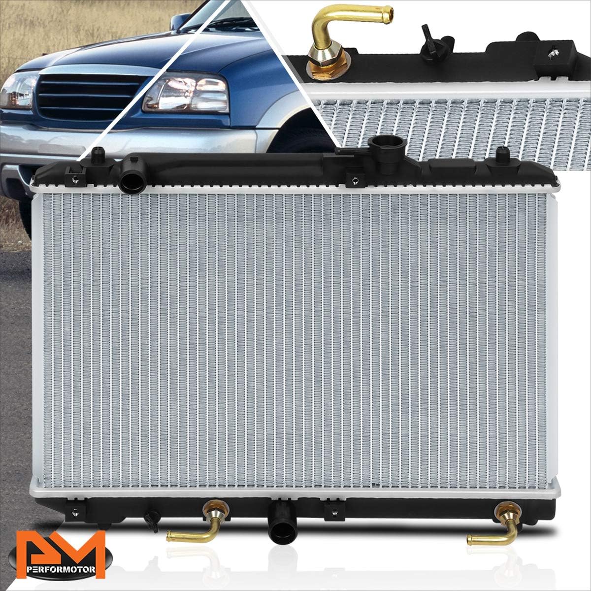 DPI-13283 OE Factory Style Aluminum Core Cooling Radiator Compatible with 99-02 Suzuki Esteem AT/MT
