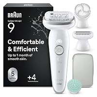 Braun Silk Epil 9 SkinSpa, Epilatore Con Testina Flessibile