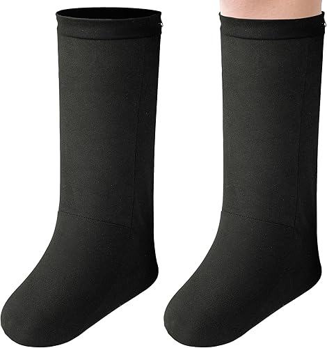 2 fundas de pierna fundidas con cremallera debajo de la rodilla, fundas de calcetines fundidas para piernas elásticas para hombres y mujeres,