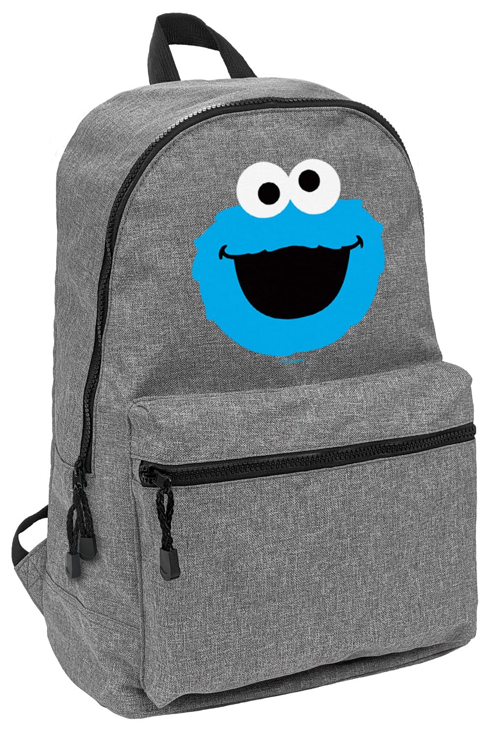 Sesame Street Cookie Monster Head Lightweight Backpack for Work School Daily Use Packable for Travel