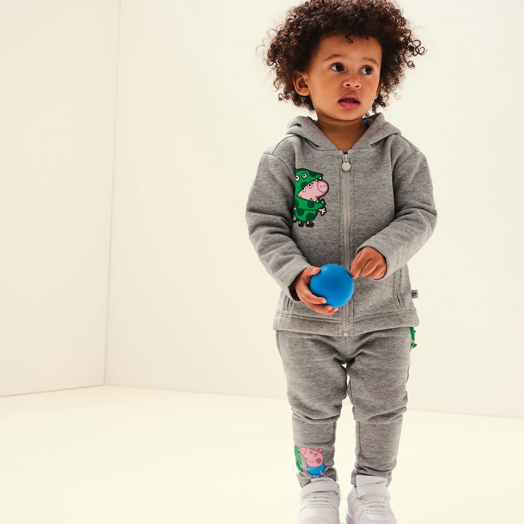 Regatta Unisex's Peppa Zip Through Sweater, Grey Marl, 3 Years - Image 4