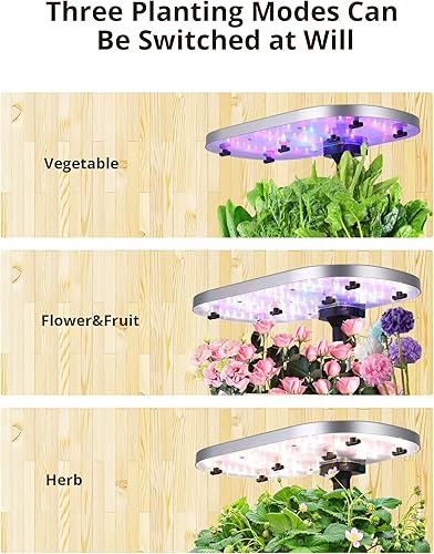 Miniatura 3 de Litake GS1 Lite - Sistema de cultivo hidropónico inteligente de 12 cápsulas para jardín interior con 3 modos de plantación, hasta 30 pulgadas, 120