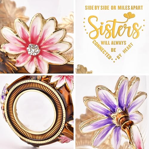 Miniatura 4 de OEAGO - Regalo elegante, taza de té, regalo único de Navidad y cumpleaños para hermana, pequeña, hermana mayor, cuñada