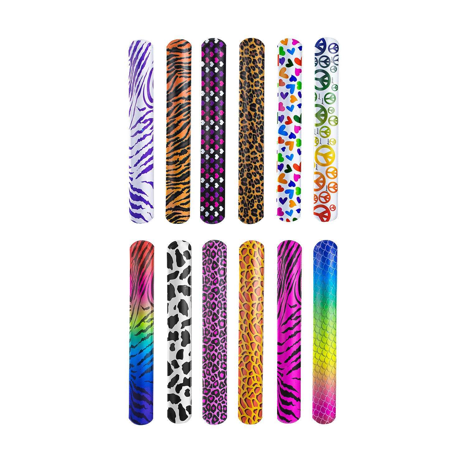 Amazon.com: Super Z Outlet Slap On Plastic Vinyl Retro Bracelets