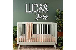 First and Middle Name Signs for Nursery | Wooden Name Signs for Kids Room