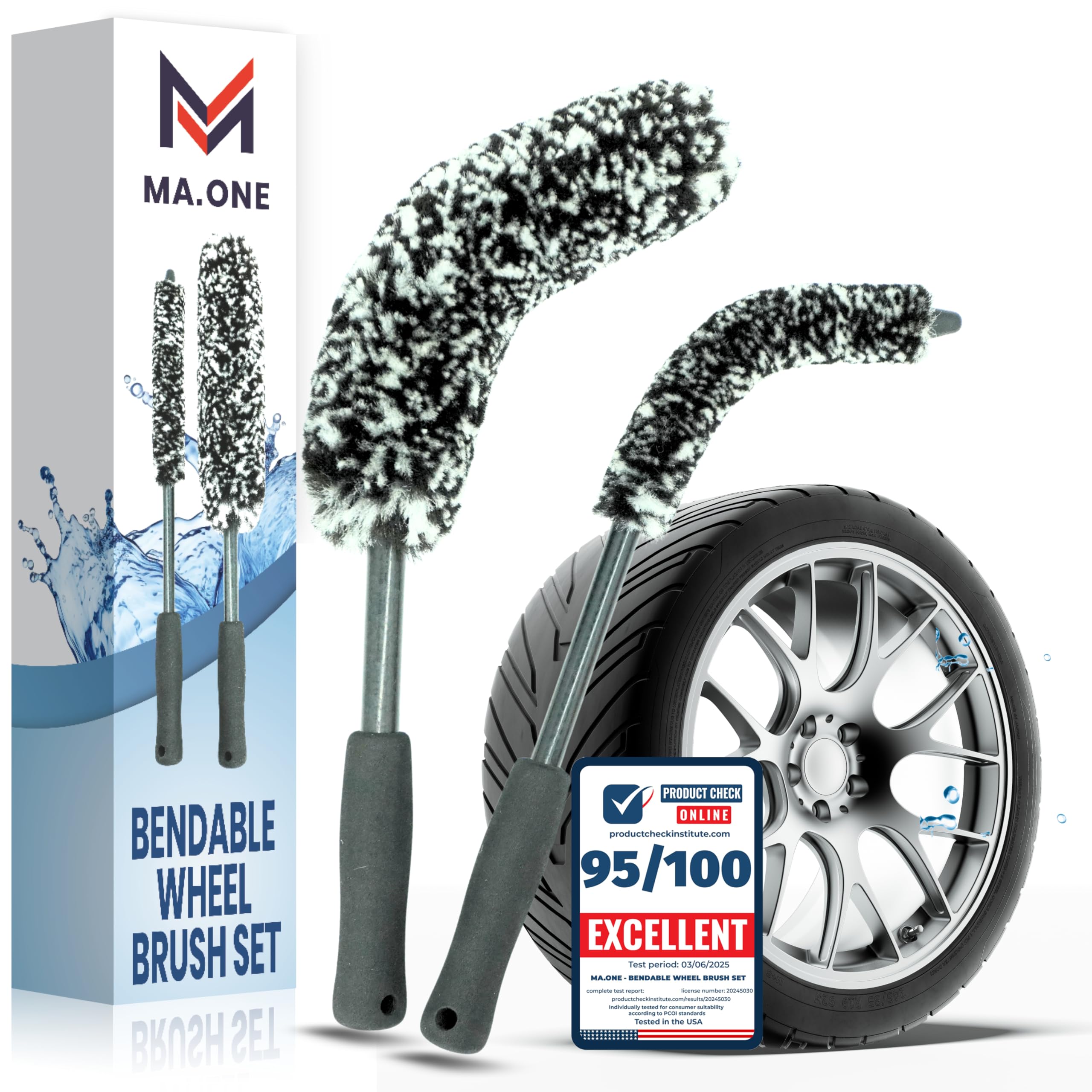 Paquete de 2 toallas de secado de pintura y limpieza de llantas de alta calidad, kit de detalles de coche, limpiador de interiores