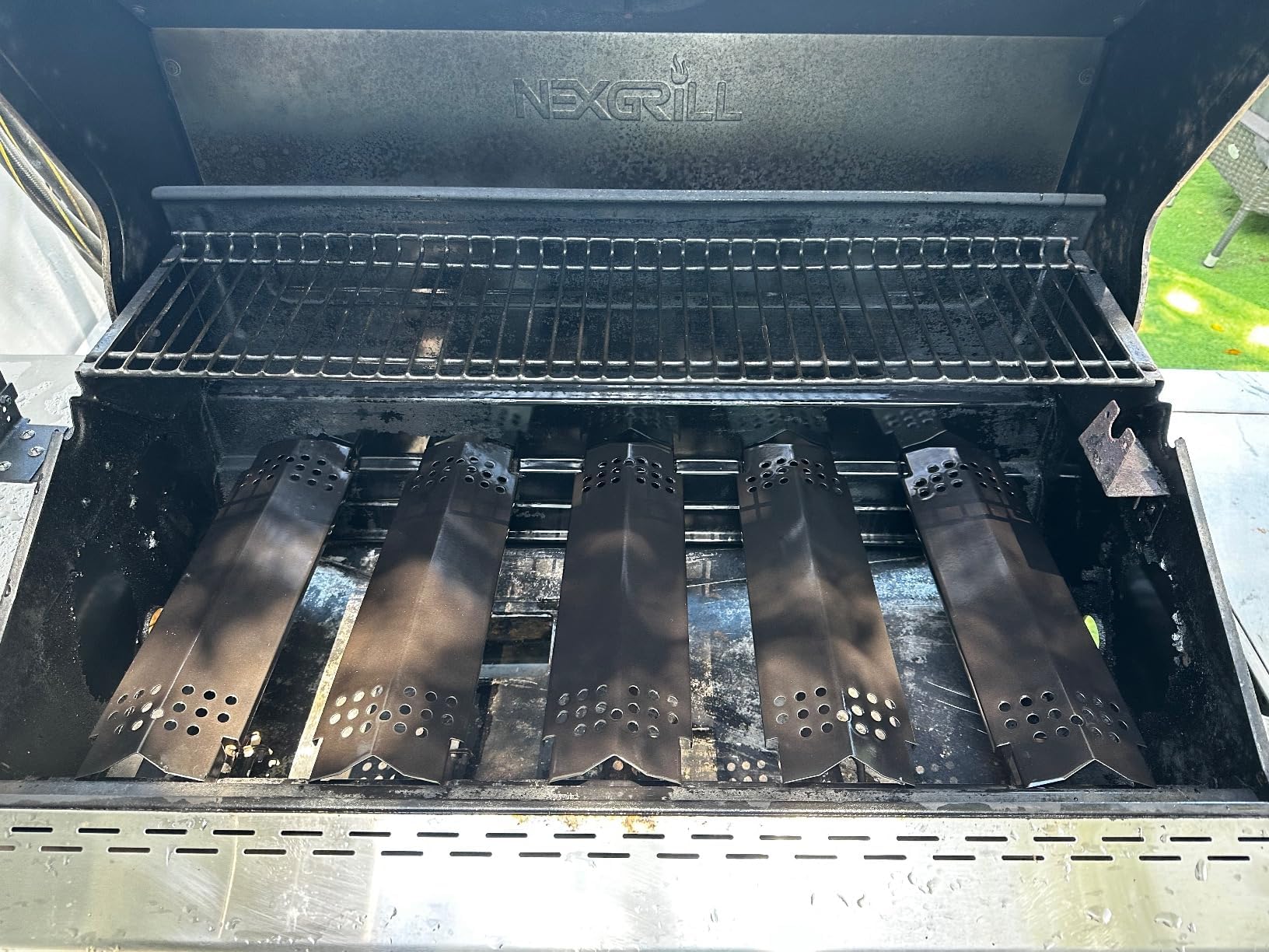 Replace parts Porcelanowe stalowe płyty grzewcze, części zamienne do Home Depot Nexgrill 720-0830H, 5 palników 720-088, 720-088N,720-0882A, 720-0882S, 6 palników 720-0896B, 720-0898 grill gazowy (5 szt.)