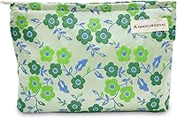 Vista 59 de STARDW Bolsas de cosméticos de flores para mujeres y niñas, bolsa de maquillaje de viaje, bolsa de maquillaje de lona de gran capacidad, bolsa