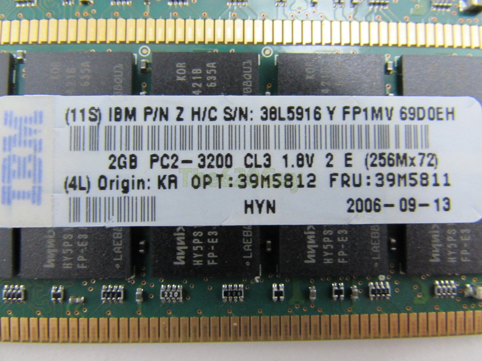Hynix 16GB 2R×8 DDR4-3200R-RE2-12 4本 SK Hynix 16GB 2Rx8 PC4