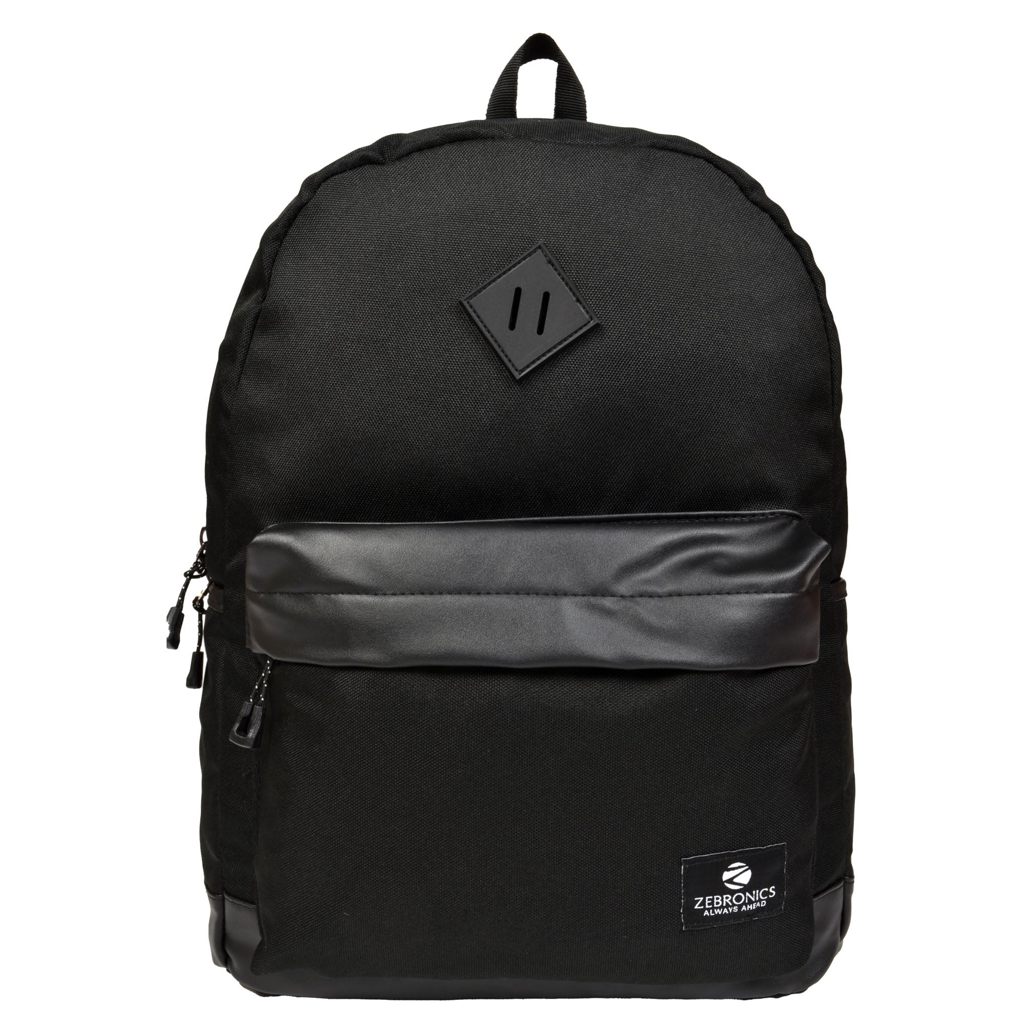 ZEBRONICS Techshield A3, 23 Liters 2 Compartment Laptop Backpacks Fit Up to 15.6-inch Laptop Polyester Fabric Office Use and Mini Business Travel Bags (Black) (B0C6QWBRSB) Amazon Price History, Amazon Price Tracker