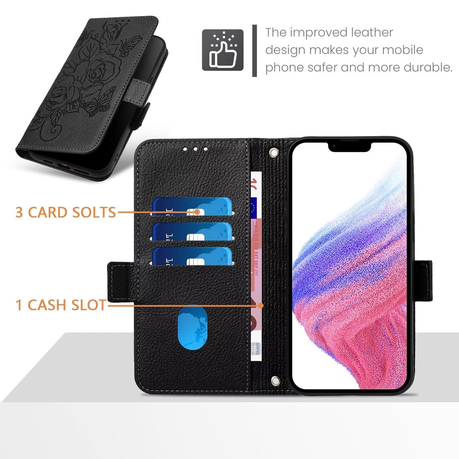 Cover Portafoglio In Pelle PU Per Honor X8 - Blu, Con Slot Carte E Funzione Stand - Antiurto