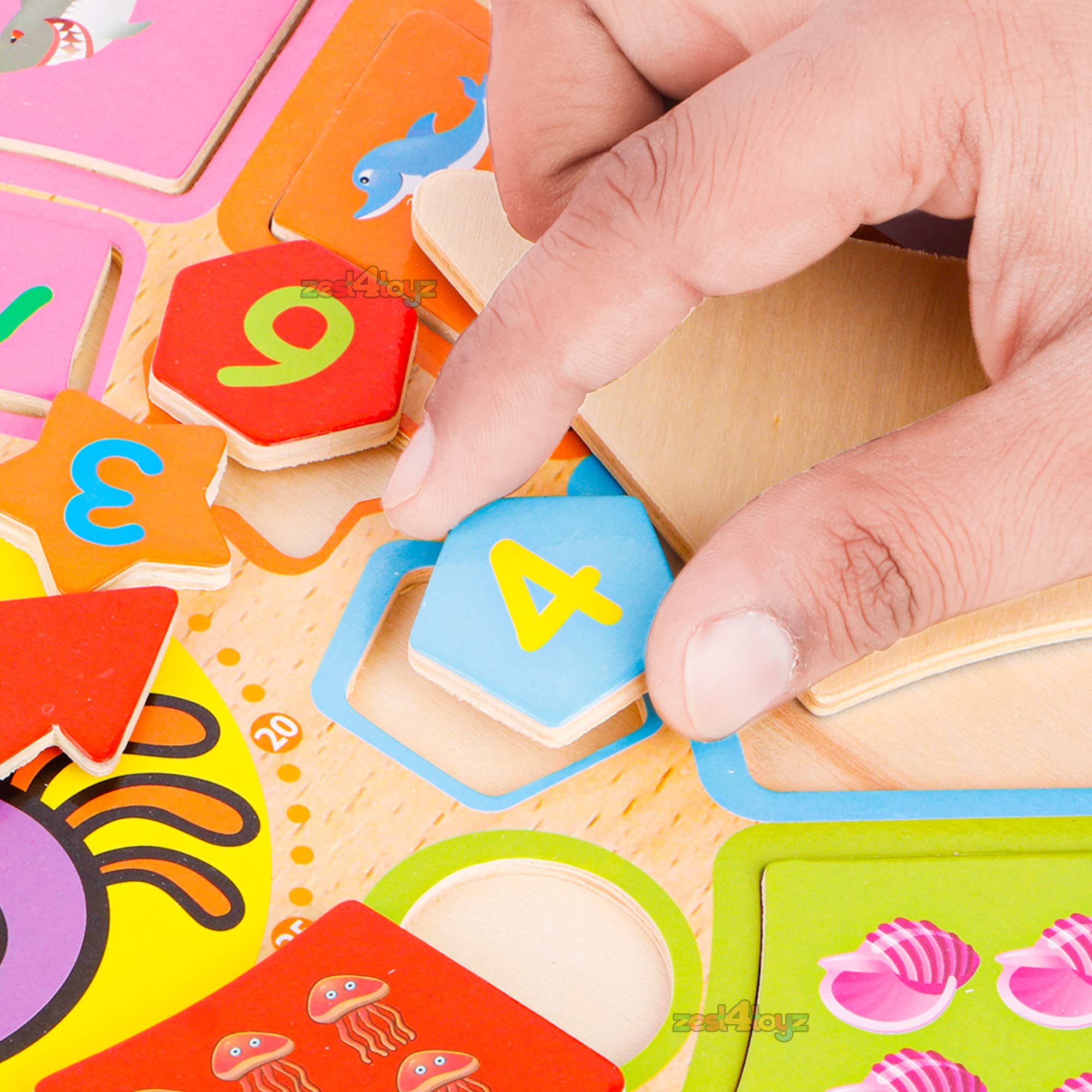 Zest 4 Toyz Sorting Clock Jigsaw Puzzle Educational Toy for Kids Learning Clock Through Fun & Play Age 3 Years and Up - Image 4 thumbnail