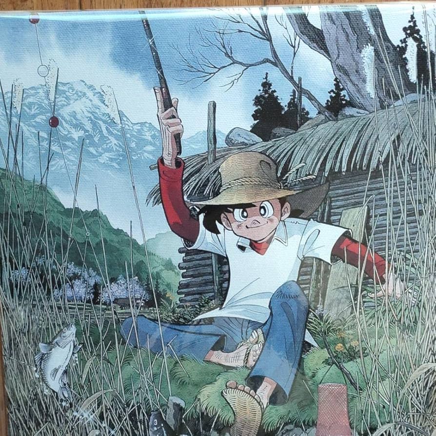 矢口高雄　水墨画　イカ 矢口高雄 水墨画 イカ 矢口高雄 水墨画 イカ （釣りキチ三平