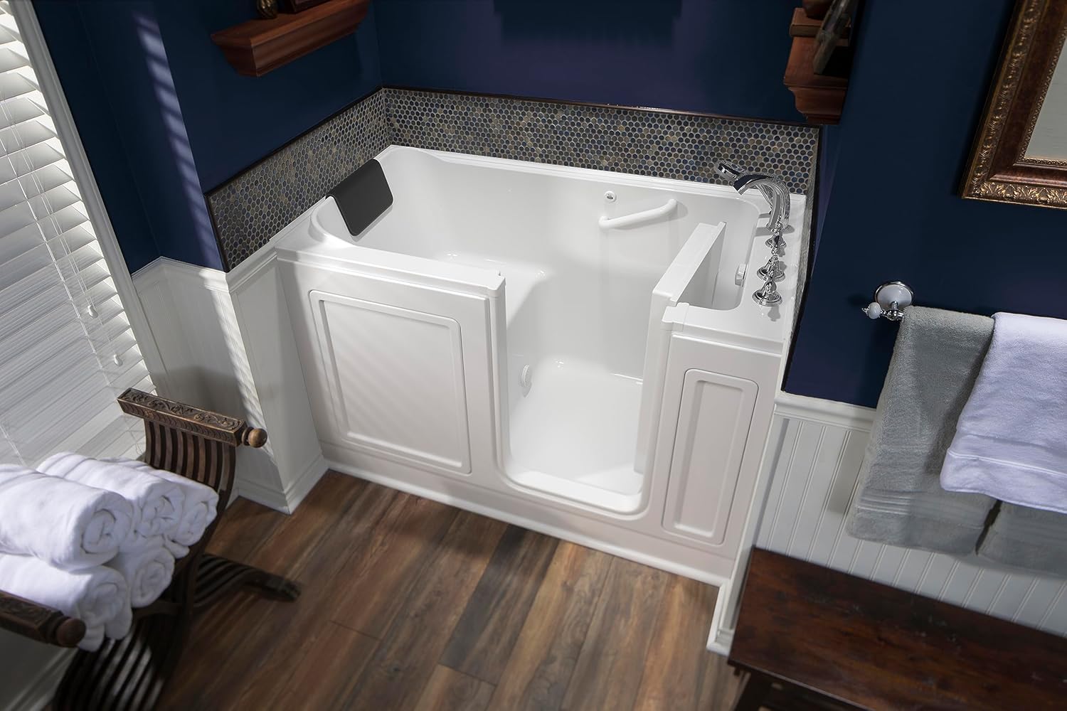 American Standard 3260.219.SRW Acrylic Luxury Series 32" x 60" Walk-in Soaking Tub, White