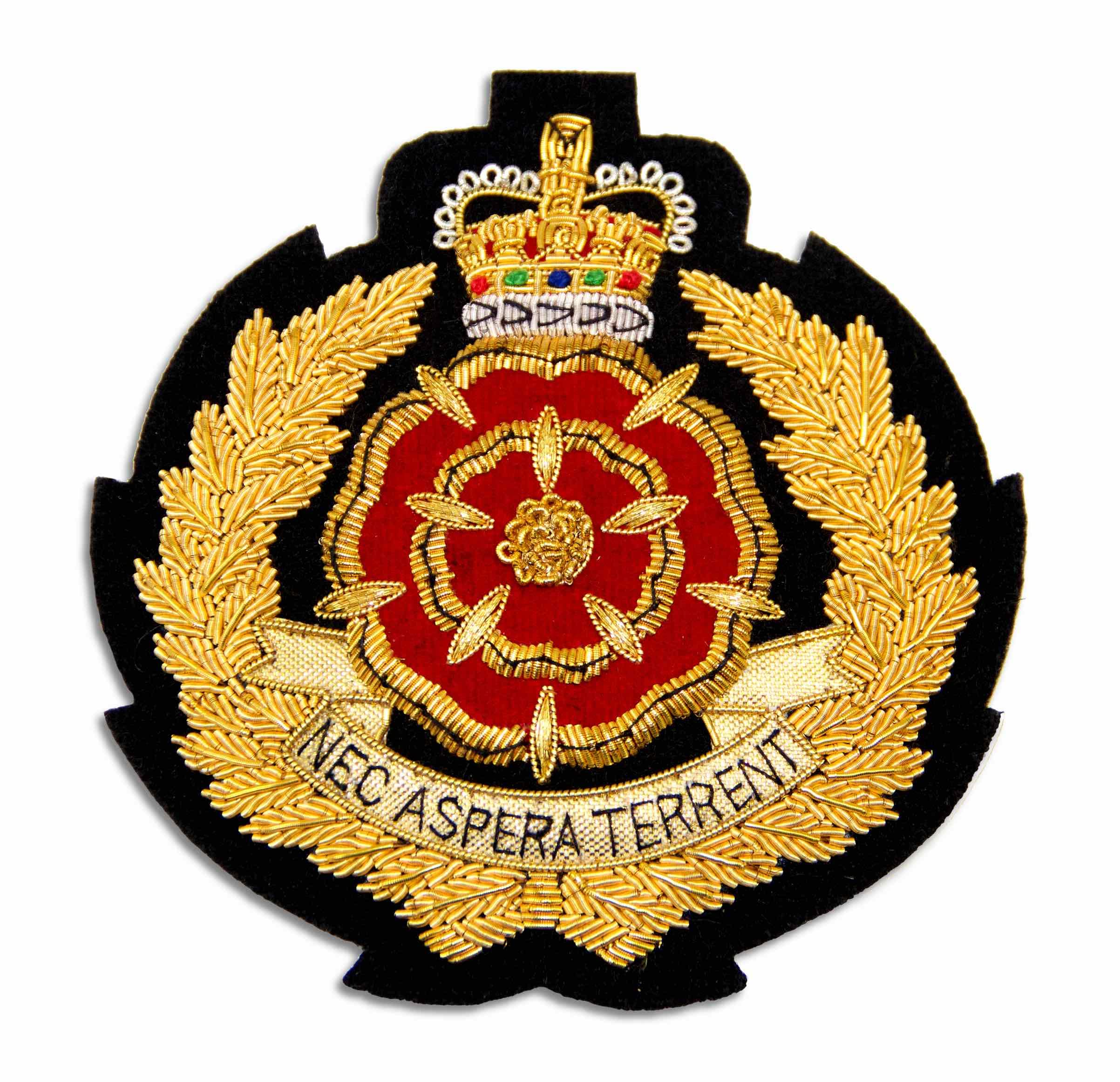 The Regimental Shop Men's Gold/Red/Black Duke Of Lancaster's Regit Regital Blazer Badge