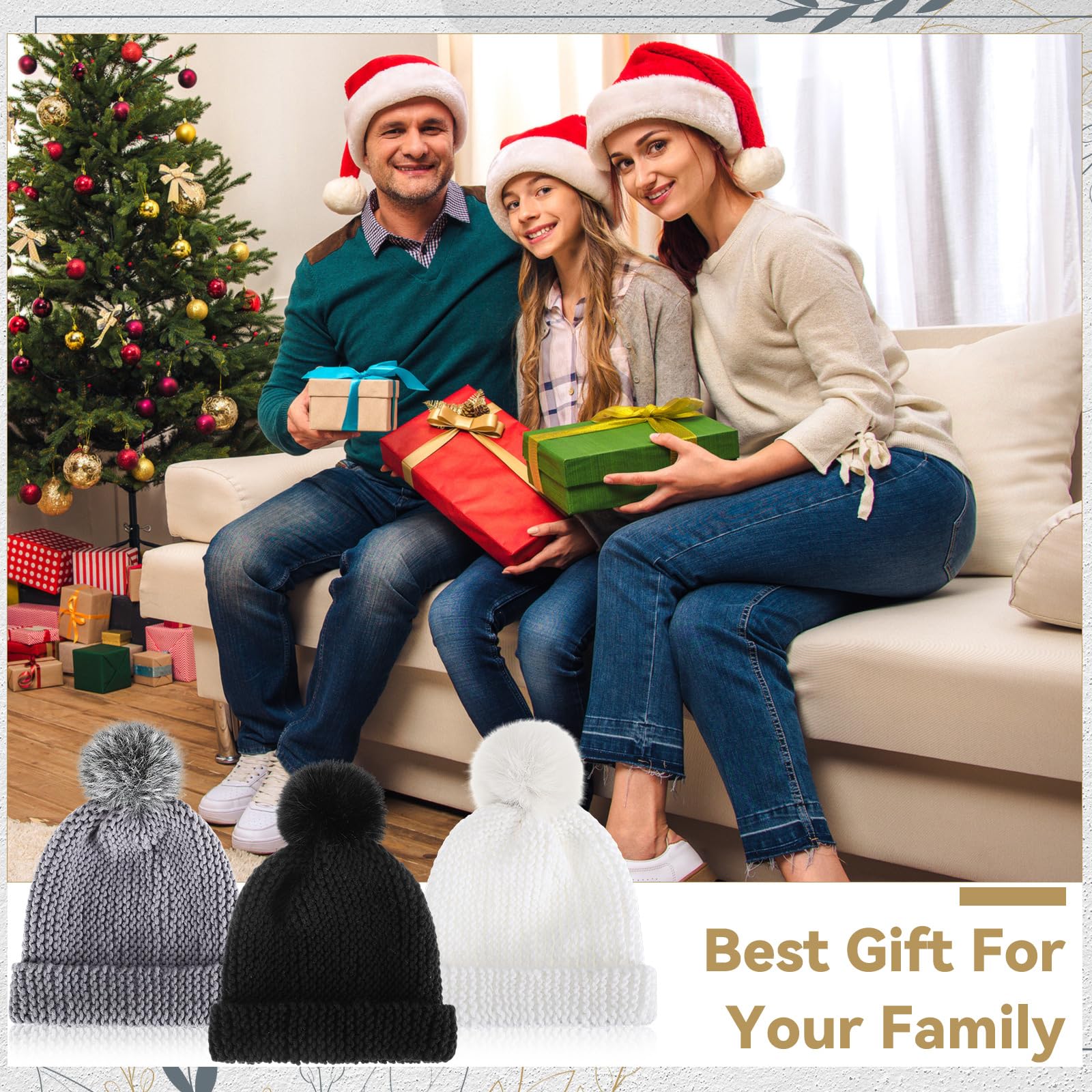 Syhood Strickset für Erwachsene und Anfänger, 6 Garne, Bambusnadeln