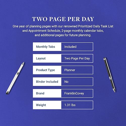 Miniatura 3 de FranklinCovey - Agenda clásica Blooms de dos páginas por día con anillo, julio de 2023 a junio de 2024