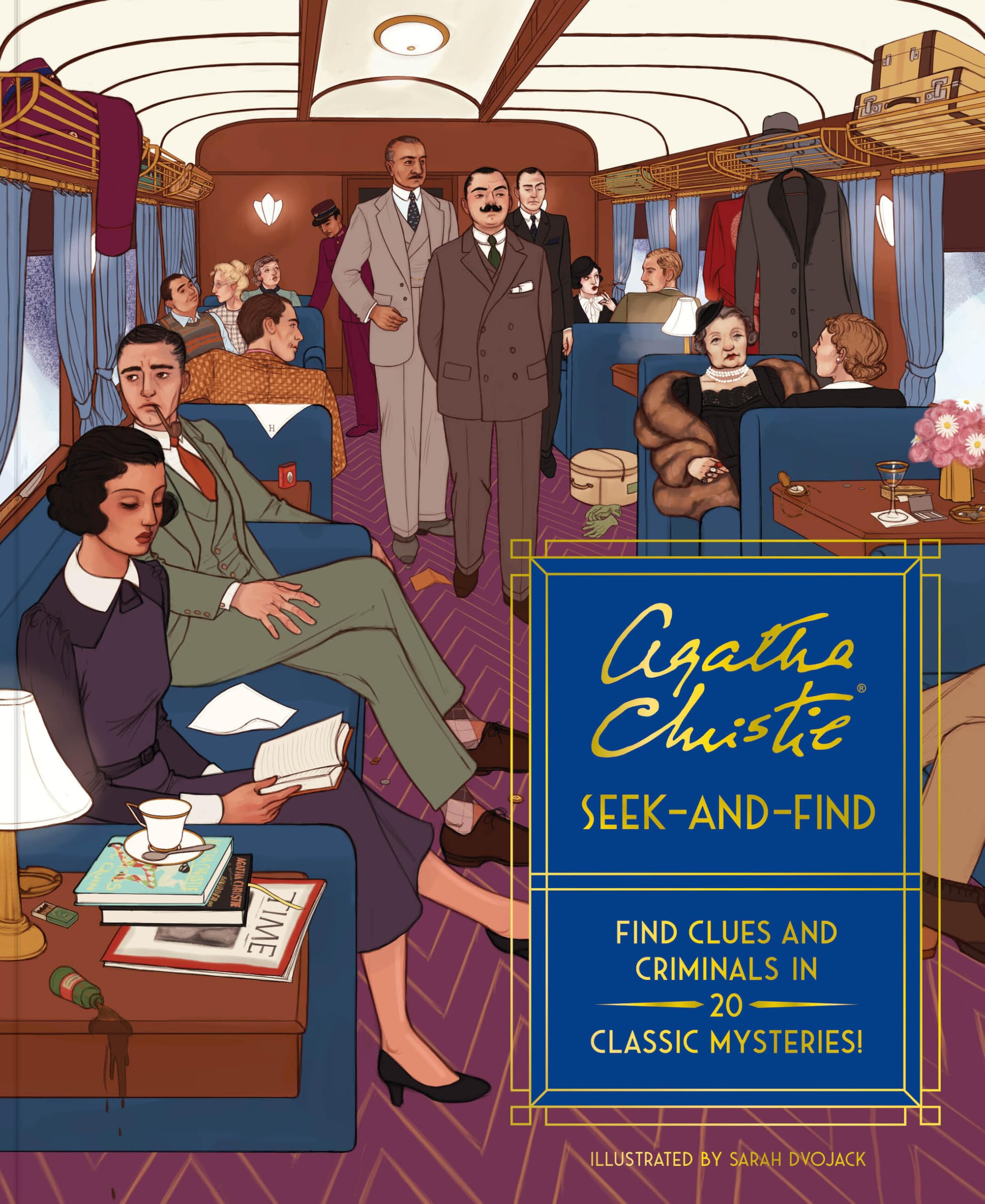 Agatha Christie Seek-and-Find by Sarah Dvojack (Paperback Book)
