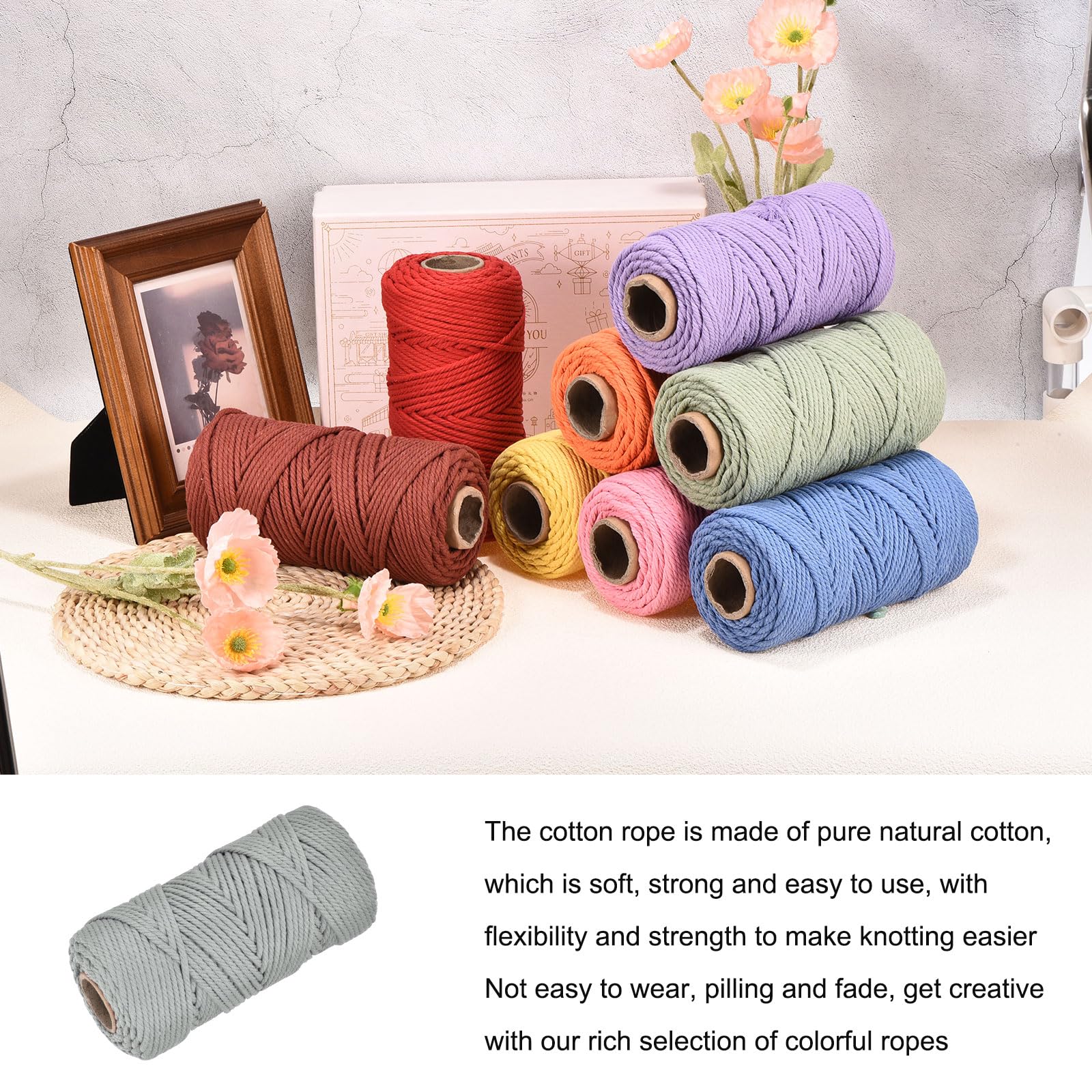 Rebower 5/32 Inch 328 Feet Macrame Cord - Image 3