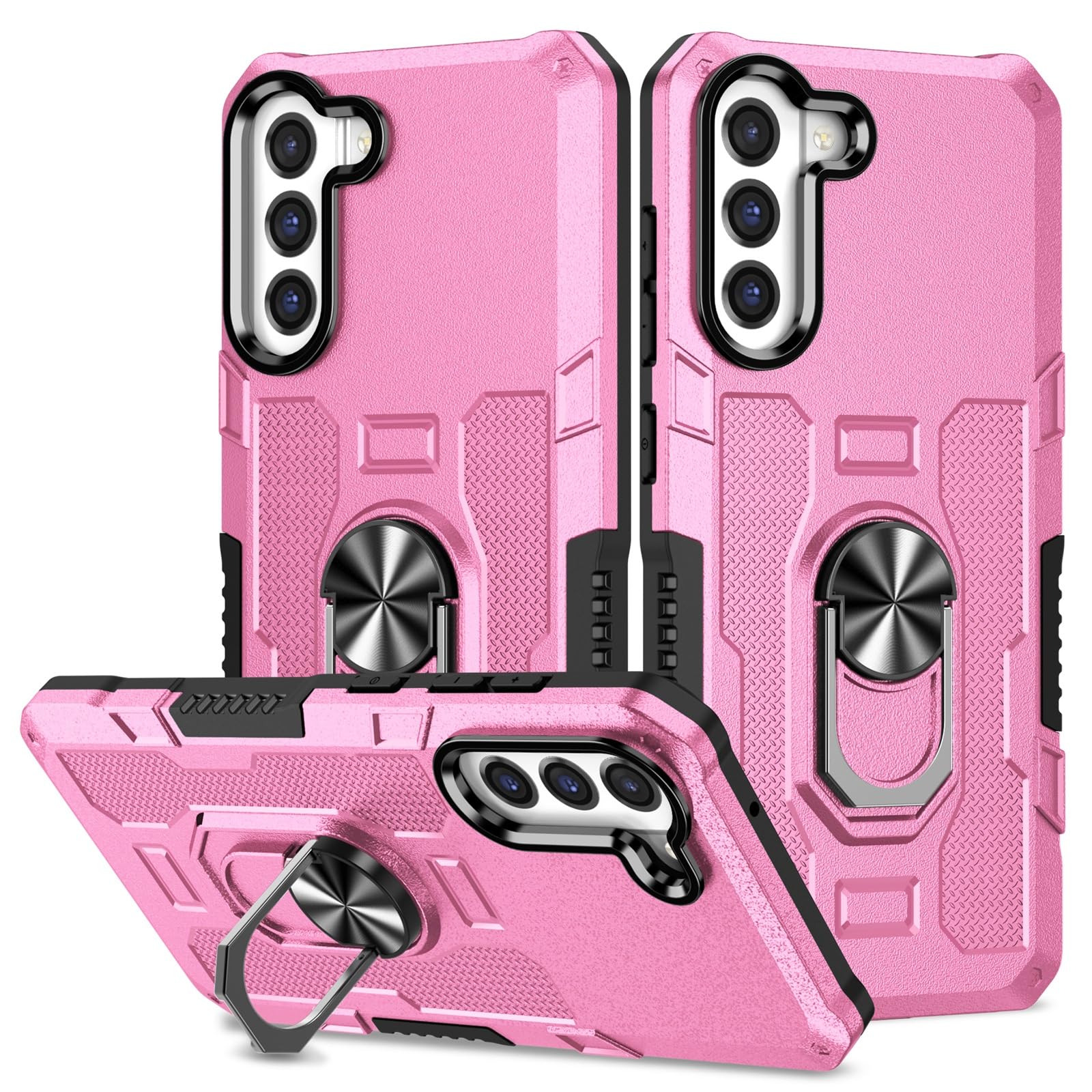 Coque Samsung S21 FE antichoc avec anneau support rotatif PC rigide - 8