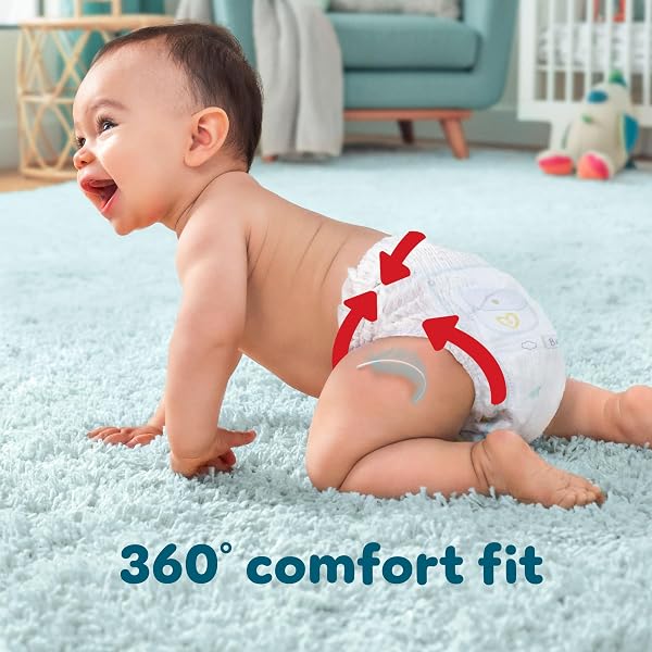 Pampers Premium Protection Nappy Pants Size 6, 132 Nappies, 13kg-19kg, Monthly Pack + Pampers Harmonie Aqua Baby Wipes 1 pack of 10 Wipes - 5