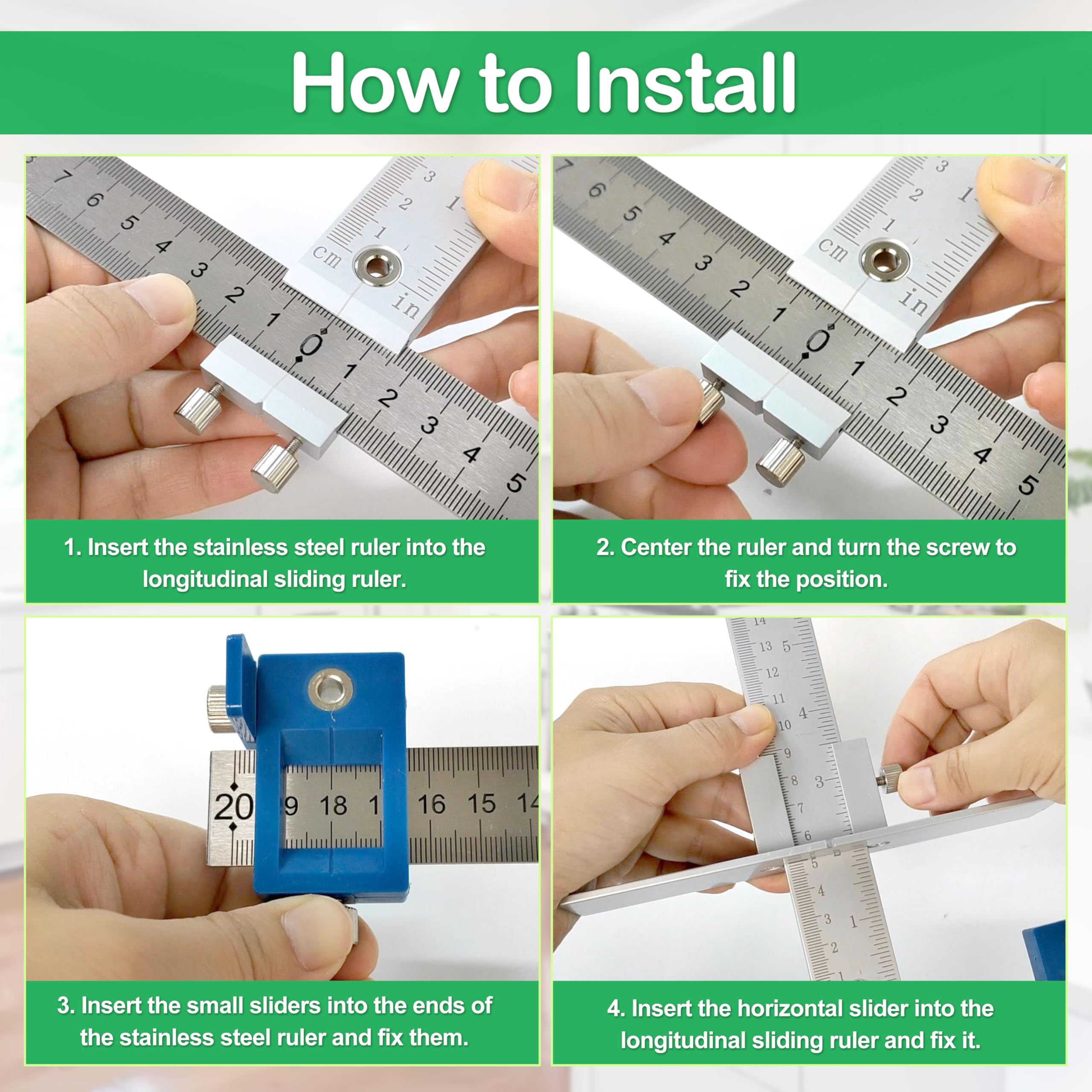 Cabinet Hardware Jig Tool - Drill Guide -6