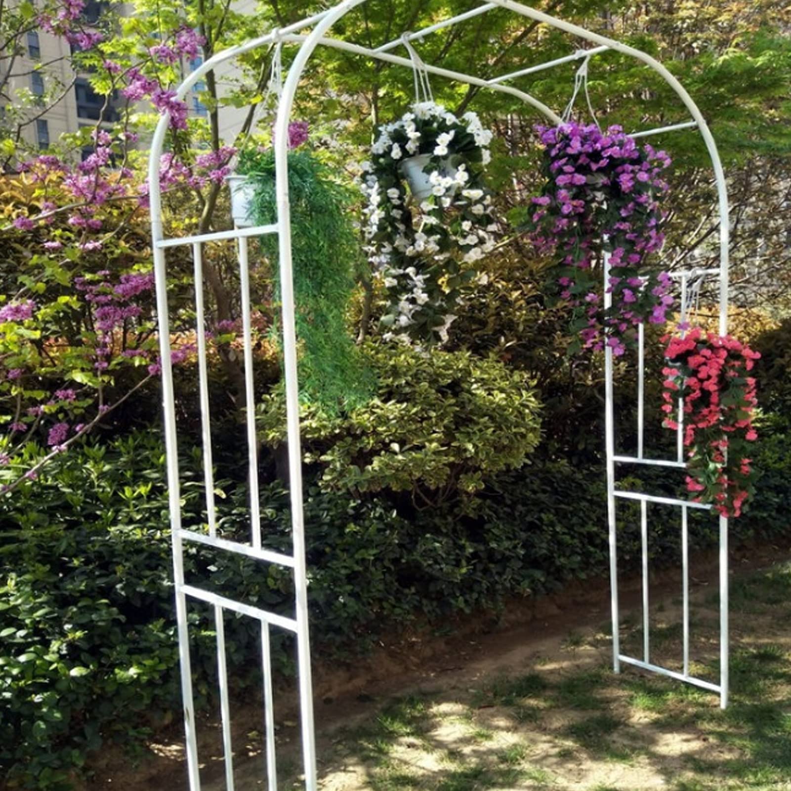 Traliccio impermeabile da giardino in metallo per piante rampicanti, pergolato di rose, ideale per piante rampicanti e matrimoni