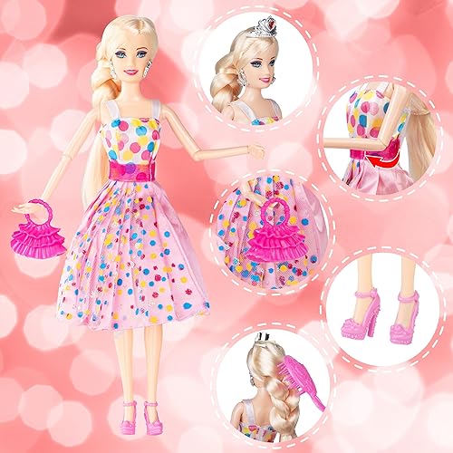 Miniatura 5 de BETTINA My Dream - Juego de muñecas de unicornio y princesa, juguetes de unicornio de tamaño grande con luces mágicas de arco iris y sonidos de