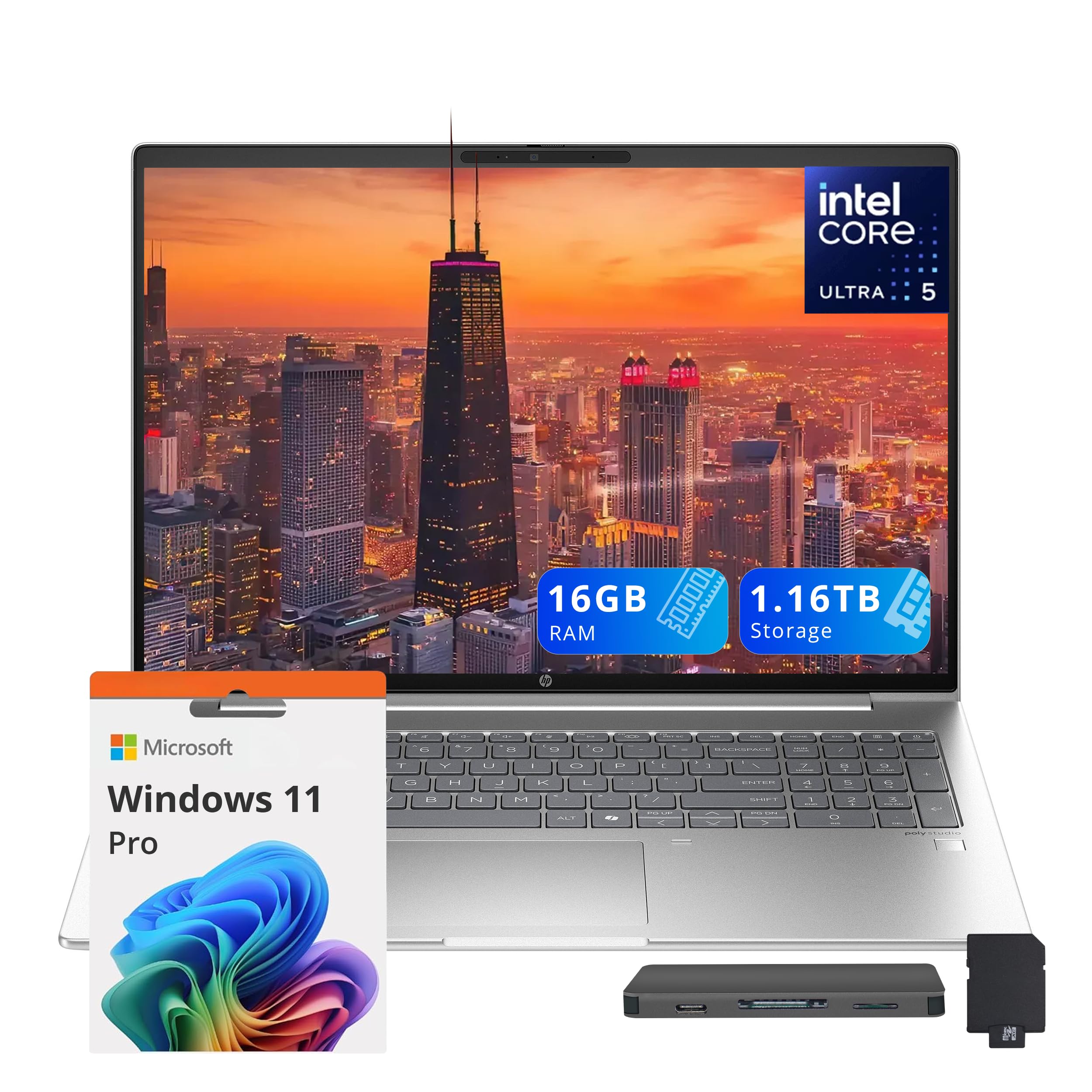 HP Notebook empresarial Probook 460 G11 16 polegadas WUXGA, Intel