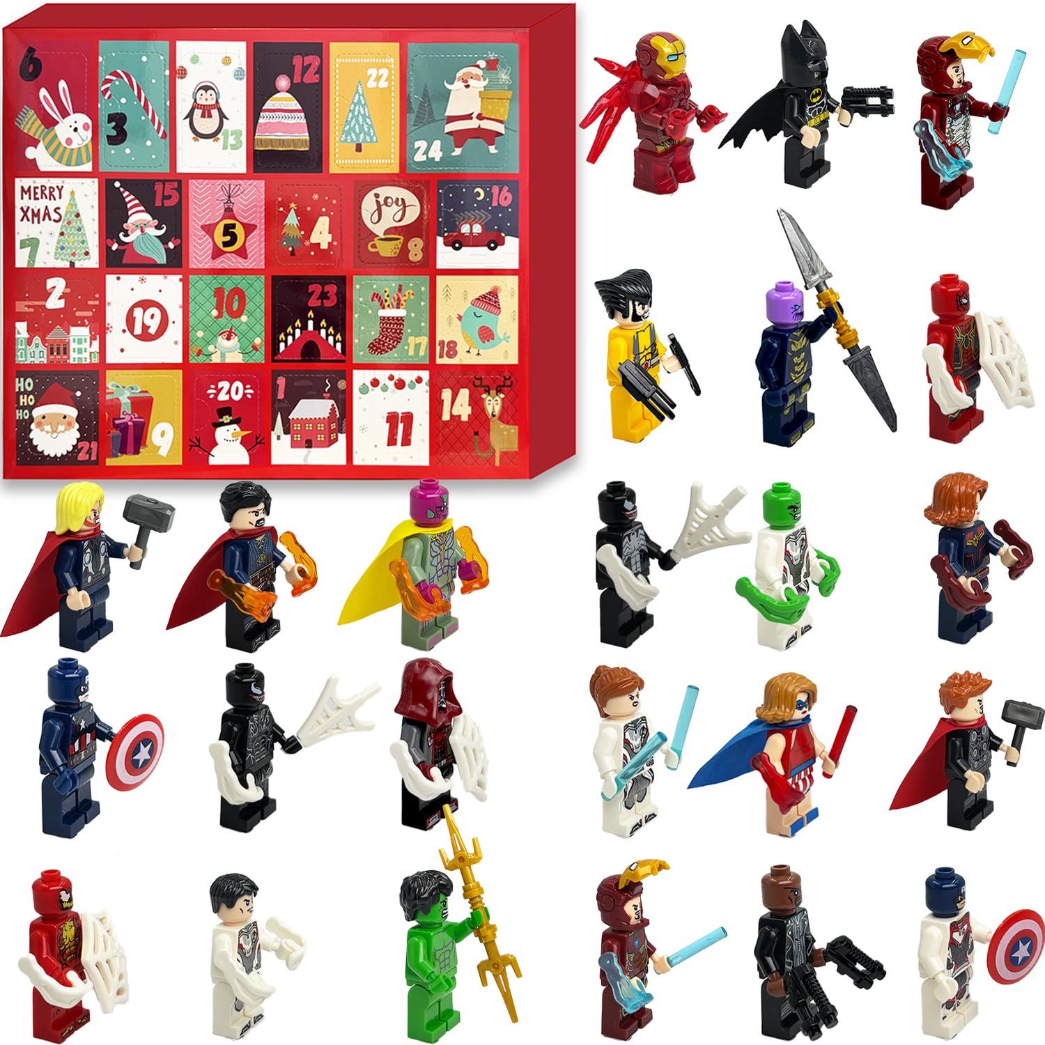 Advent Calendar 2025 Toy Building Blocks Kit Cartoon Game Set Boys
