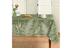 Horaldaily Washable Rectangular Spring Tablecloth for Parties and Picnics (60"x84")