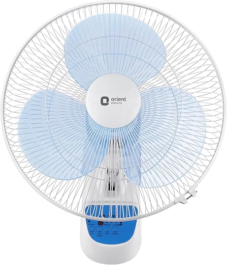 Orient Electric Wall- 49 Wall Fan with Remote & Automatic Speed Control | Wall Fan with Tilt & Oscillation mechanism | Remote with Display Panel &...