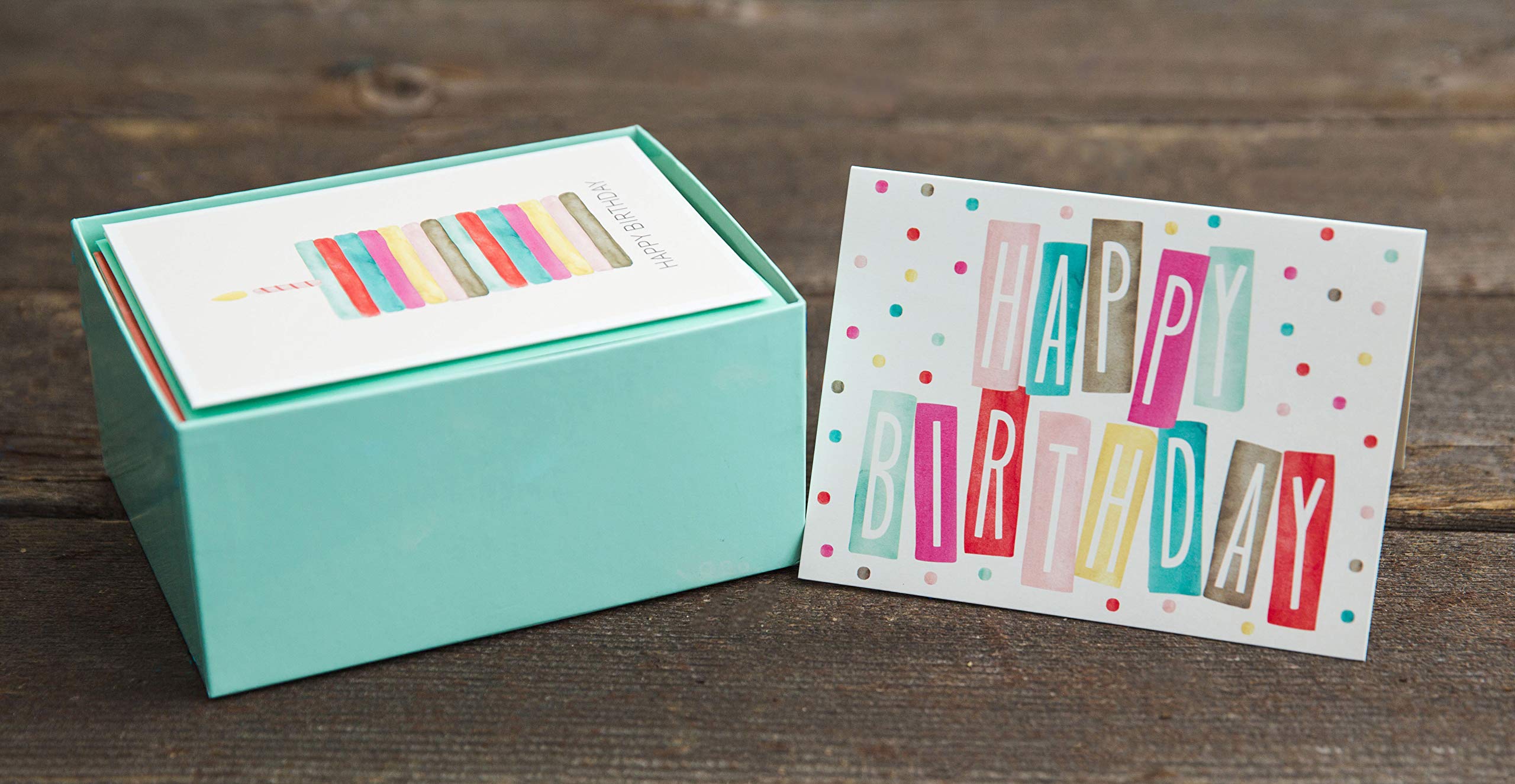 Watercolor Bulk Birthday Cards Assortment 48pc Bulk Happy Birthday