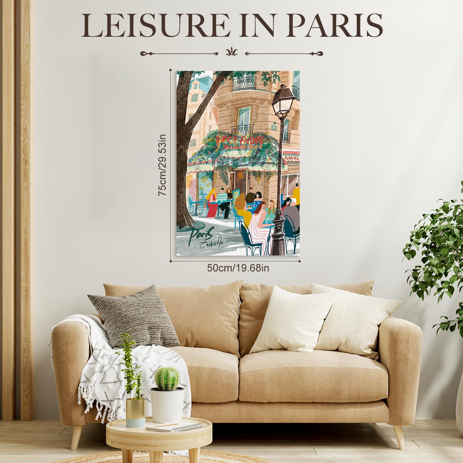 ROWOOD Puzzle da 1000 pezzi per adulti e bambini, gioco impegnativo, giocattolo educativo, puzzle regali per donne uomini, tempo libero a Parigi