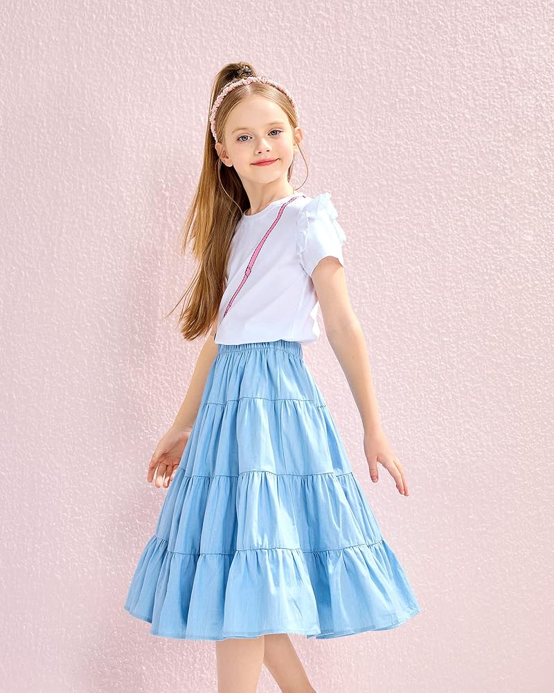 Amazon.com: J·E Sterguard Girls' Skirt Blue Girls Skirts