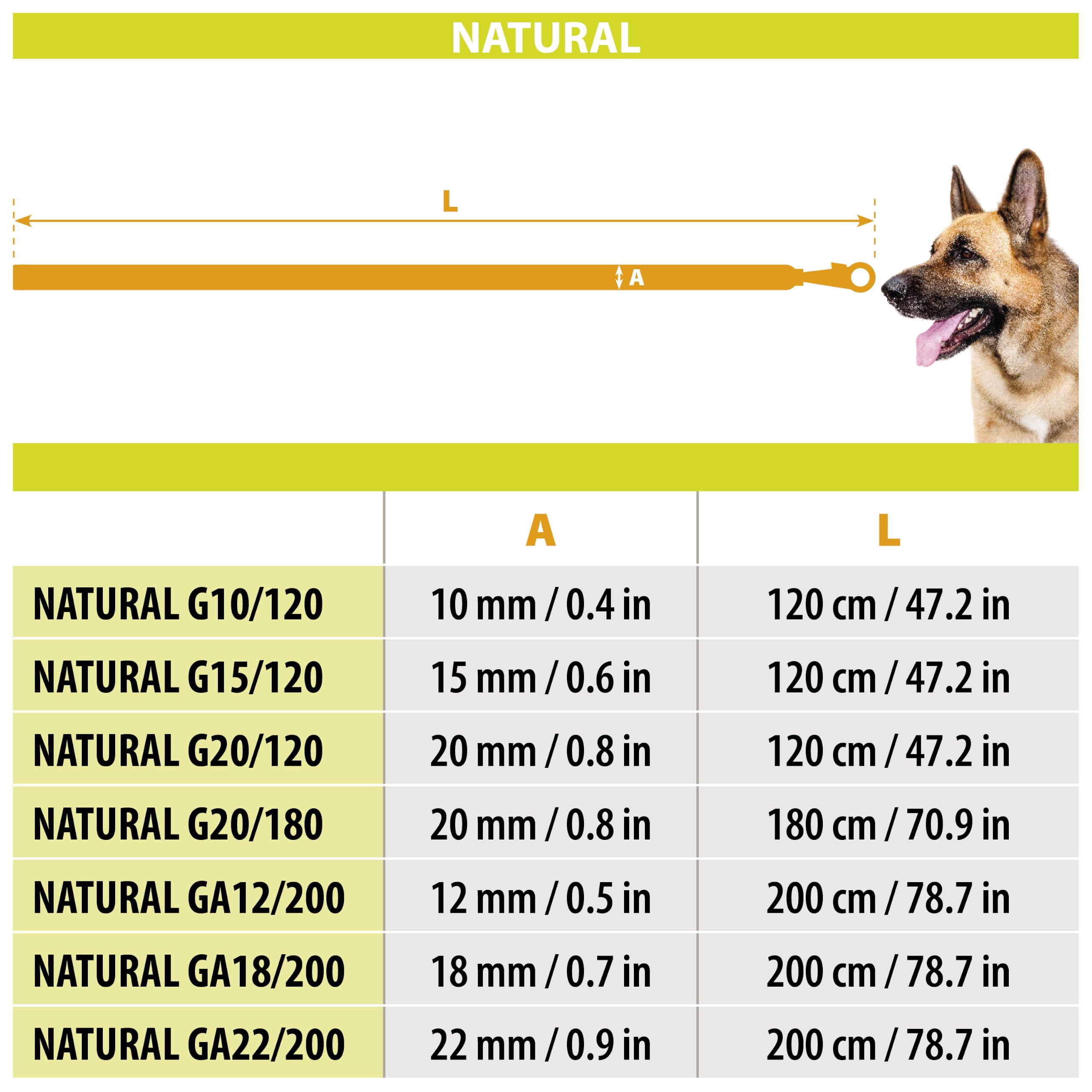 FERPLAST Correa Cuero Natural G 22 200 Negro