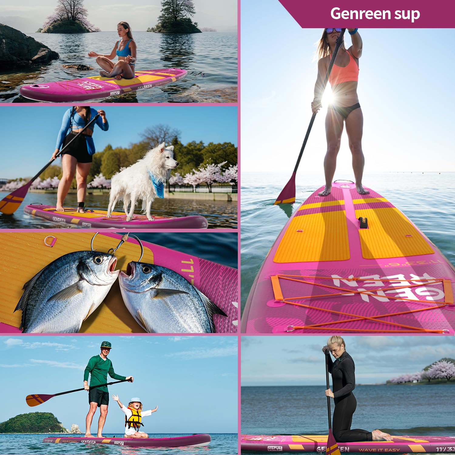 Amazon.com : Genreen Paddle Board Stand up Paddle Board