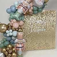 Vista 205 de 36 Panels Giltter Wall Backdrop Pink Shimmer Wall Backdrop for Party Wedding Birthday Engagement Bachelorette Parties Anniversary Decoration