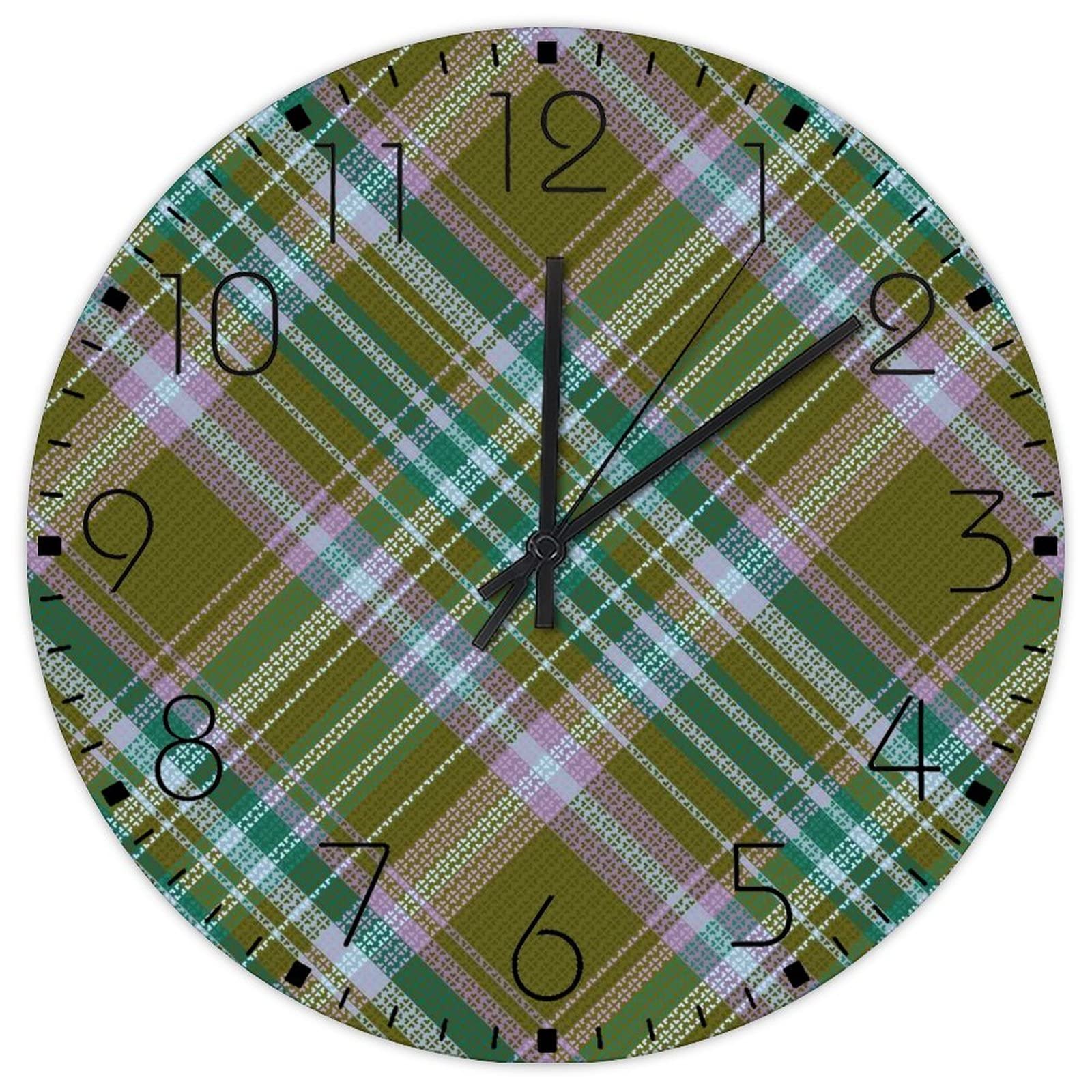 Horloge murale à piles en bois pour supprimer le bruit du tic-tac dans la chambre