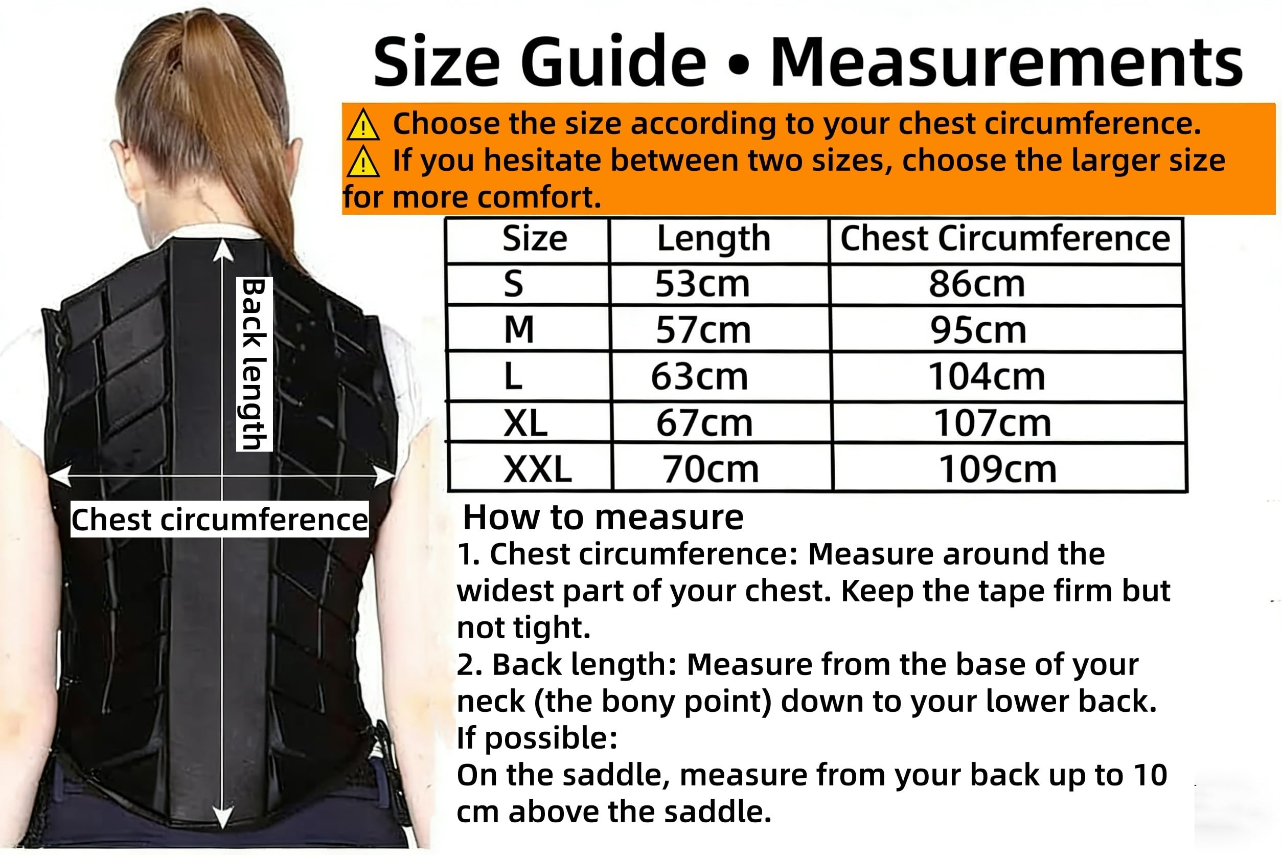 TentHome Gilet da equitazione professionale in EVA imbottito gilet di sicurezza gilet di protezione per sport equestri per bambini e adulti