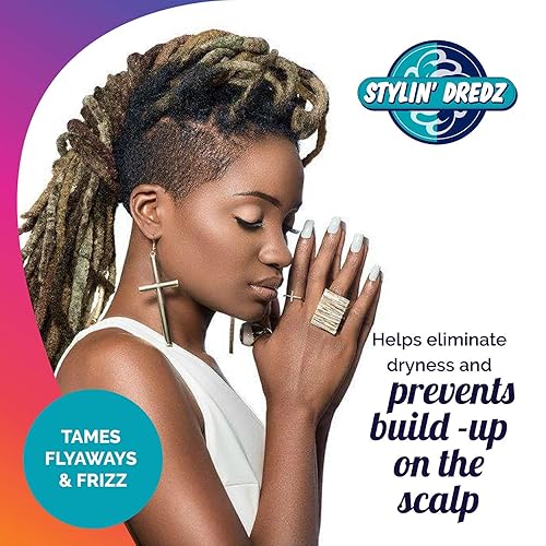 Miniatura 4 de Stylin Dredz Mouldin' Gel Wax - Loc n Twist Gel - Cera de gel para rastas con aceite de árbol de té, 8.5 fl oz individual