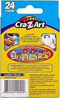 Vista 3 de Cra-Z-Art Crayones lavables, paquete a granel, 24 unidades, 6 paquetes de crayones, suministros escolares a granel para el aula, artículos