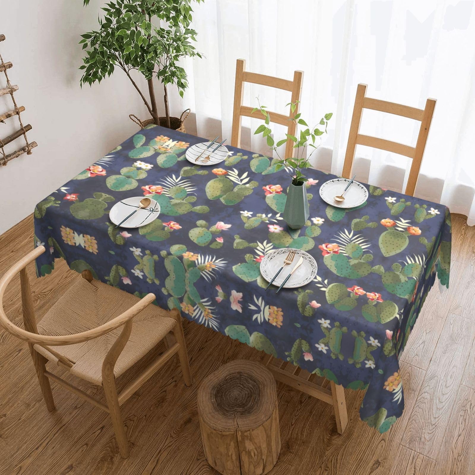 MROWYC watercolour cactus Printed tablecloths are suitable for hotels, picnics, and parties, and can effectively protect the tabletop