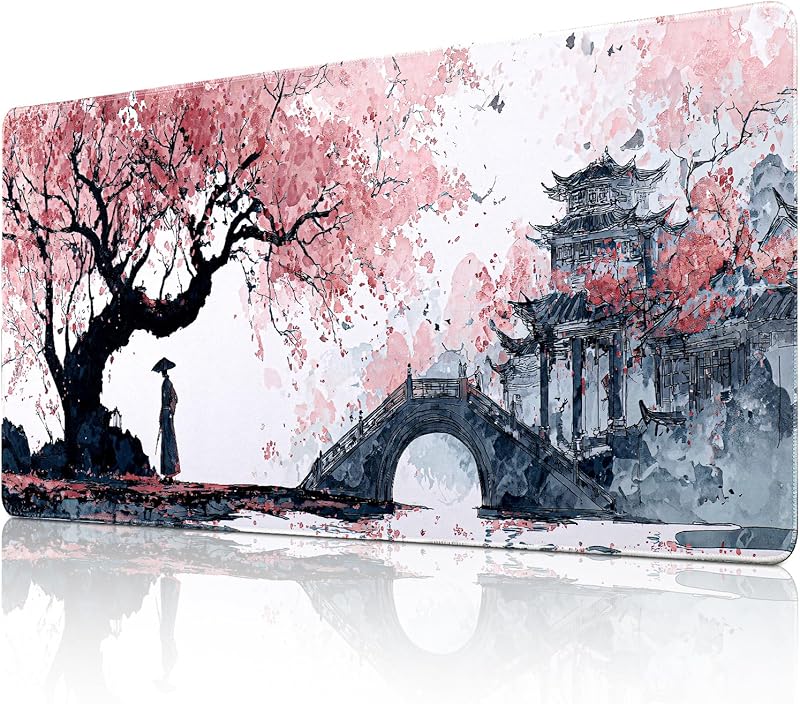 Yimomoyi Tapis de Souris de Jeu, 900 x 400mm XXL Tapis Souris Gaming Grand, Tapis Bureau Antidérapan