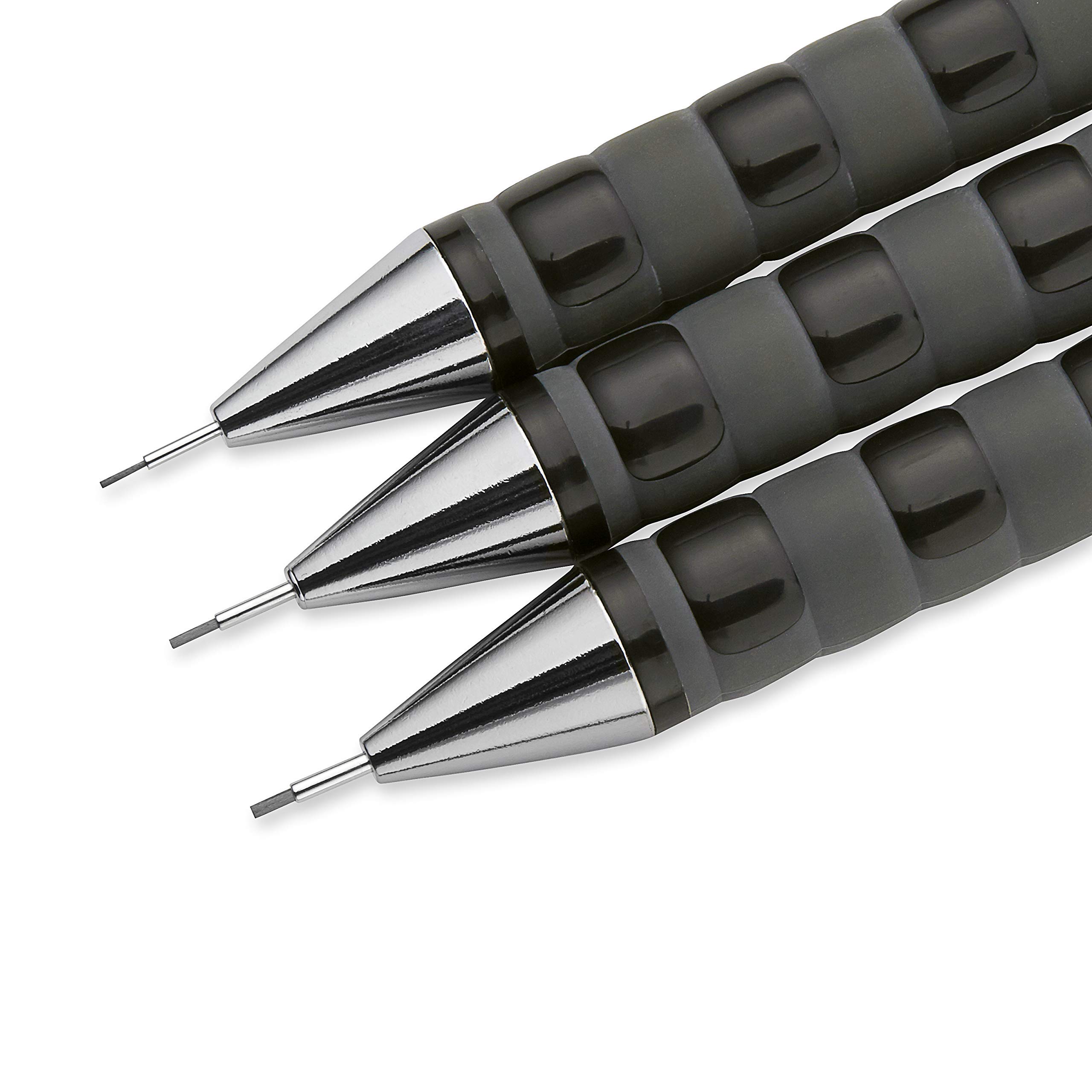rOtring Tikky Lápices mecánicos con código de colores | 0,7 mm | Cuerpo negro | 12 unidades