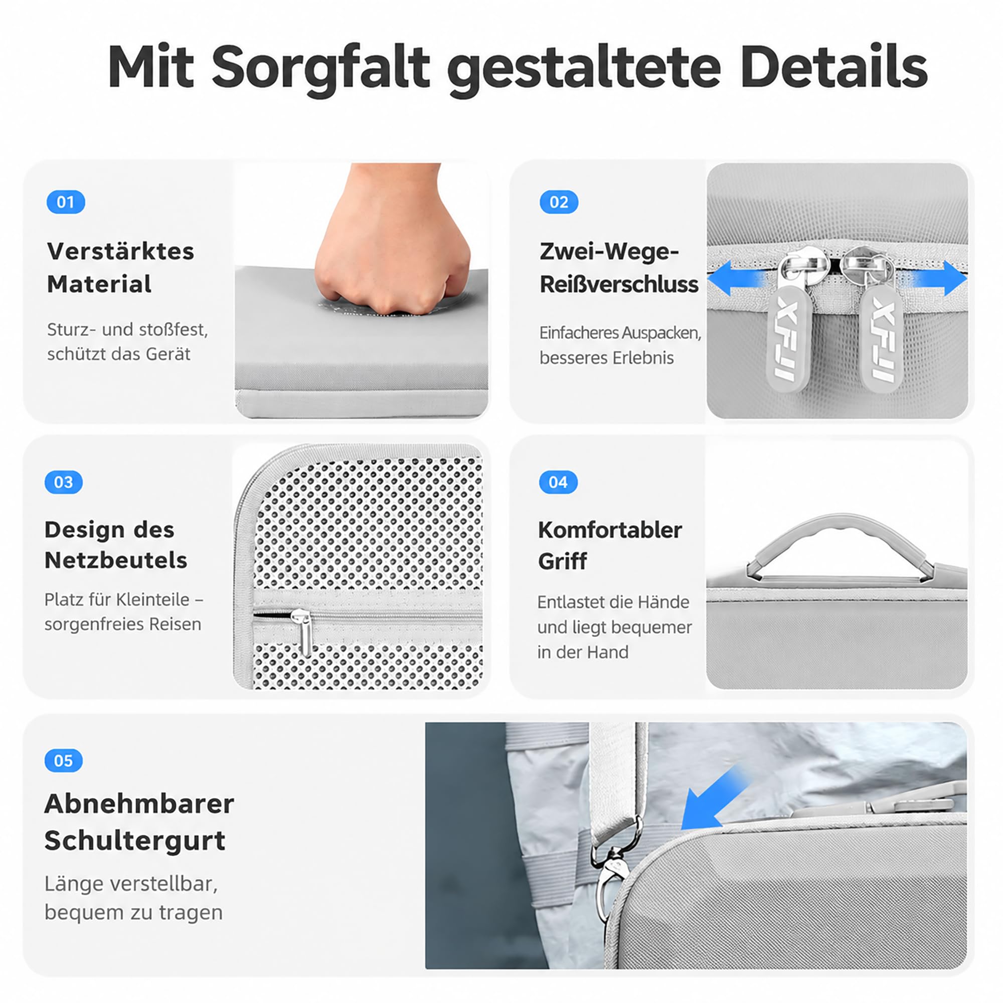 Tasche für DJI Lito X1 Fly More Combo, Hartschalen Koffer Tragetasche kompatibel mit RC-N3 Fernsteuerung, 3 Akkus, Ladegerät-Hub und Zubehör, wasserdichte Schutztasche für Outdoor-Reisen