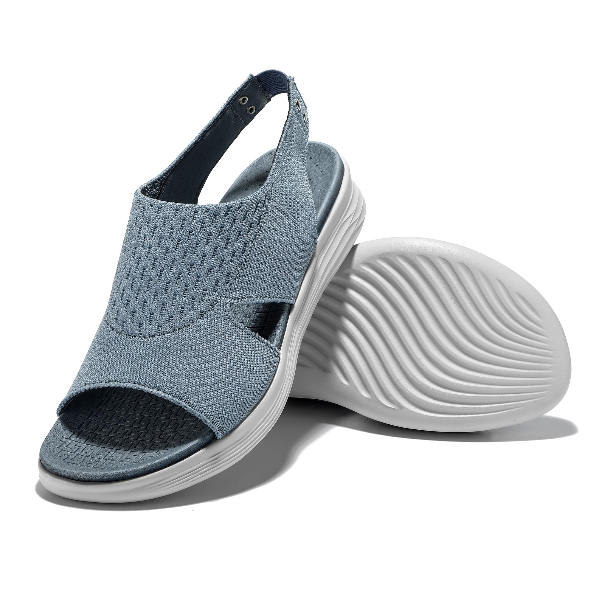 JOMIX Damen Sandalen Sport Waschbare Slingback Orthopädische Sandals Bequem Atmungsaktive Sandalette Mesh Sommer