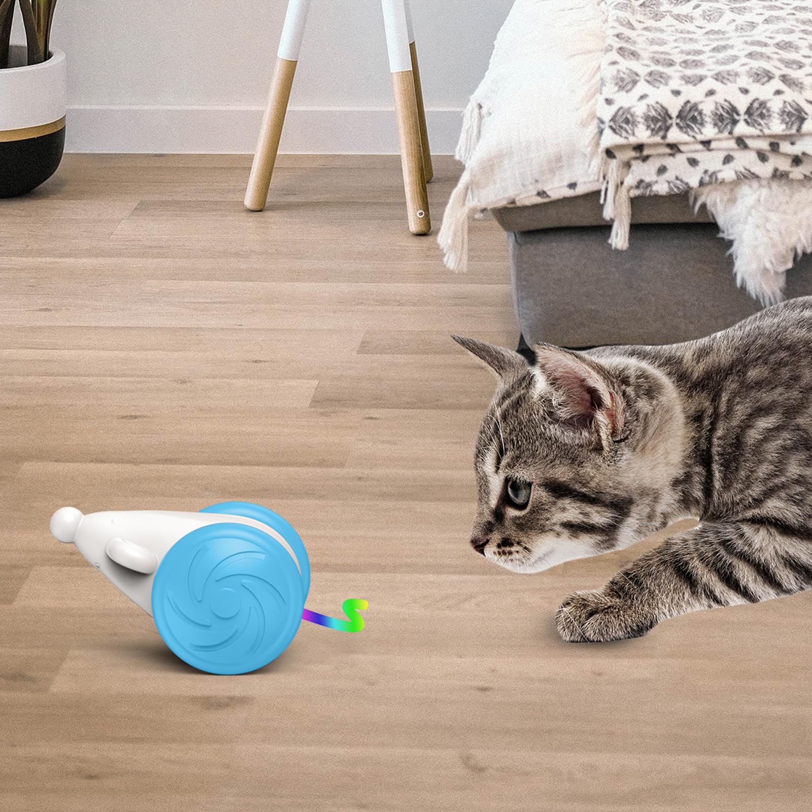 Amazon | 猫 おもちゃ 電動ネズミ 自動 猫の運動不足やストレスを解消