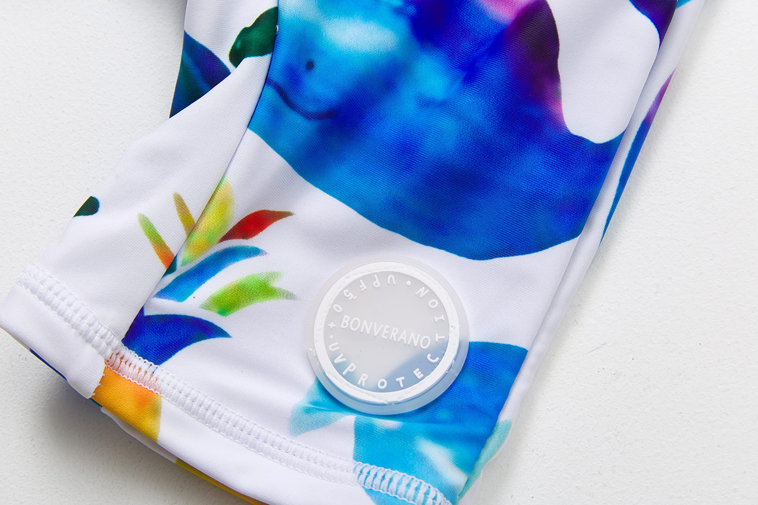 BONVERANO Baby Junge EIN stück Kurzärmel-Kleidung UV-Schutz 50+ Badeanzug MIT Einem Reißverschluss